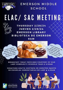 ELAC/SAC Meeting 2/29/24